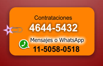 Contrataciones 4644-5432 11-5058-0518 Mensajes o WhatsApp